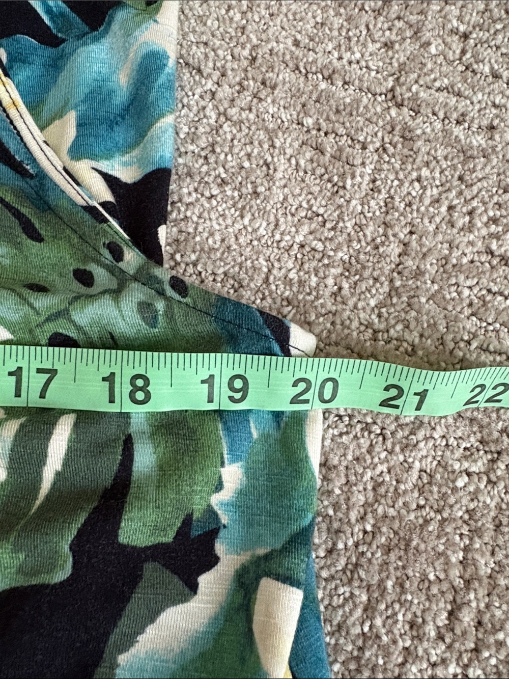 J. Jill Black Maxi Dress with Cream & Green Floral Print - Picture 7 of 7